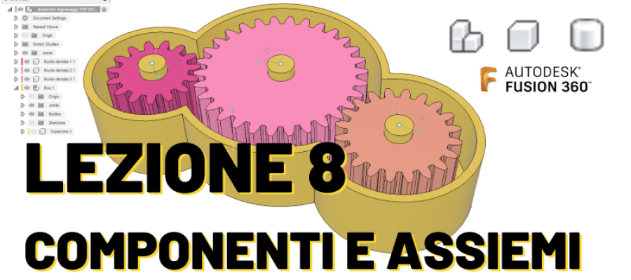 Assiemi – Componenti – Bodies in Fusion 360