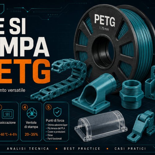 Come si stampa il PETG – La Bibbia dei materiali per la Stampa 3D