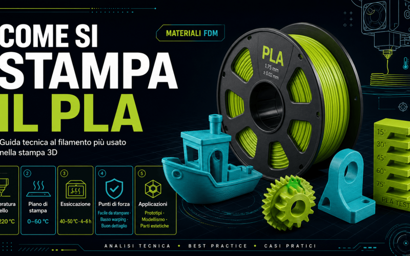 Come si stampa il PLA – La Bibbia dei materiali per la Stampa 3D