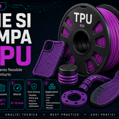 Come si stampa il TPU – La Bibbia dei materiali per la Stampa 3D
