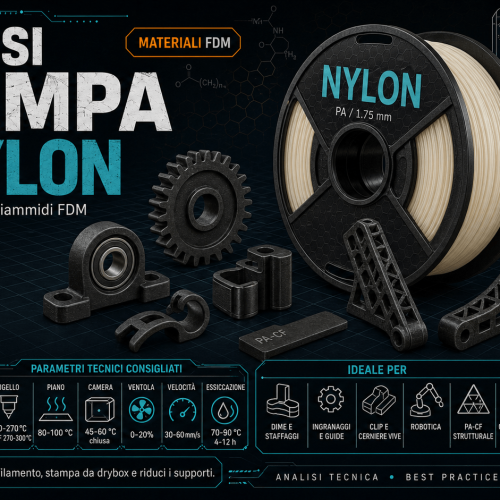 Come si stampa il NYLON – La Bibbia dei materiali per la Stampa 3D