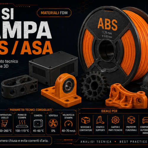 Come si stampa l’ABS/ASA – La Bibbia dei materiali per la Stampa 3D