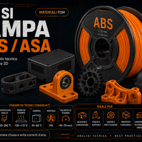Come si stampa l’ABS/ASA – La Bibbia dei materiali per la Stampa 3D