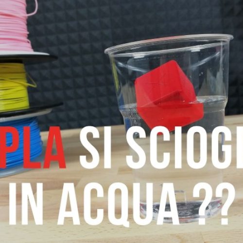 Il PLA si scioglie in acqua ? Lo butto nell’umido ?