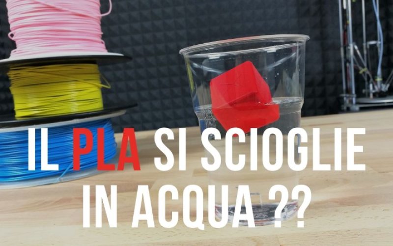 Il PLA si scioglie in acqua ? Lo butto nell’umido ?