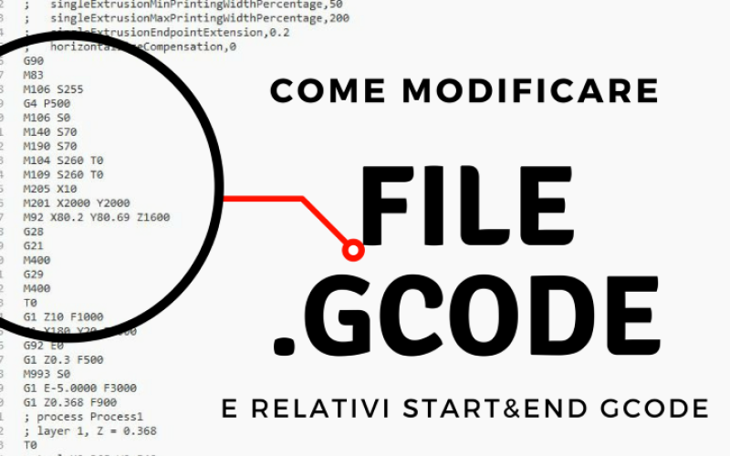 Come modificare un file .gcode