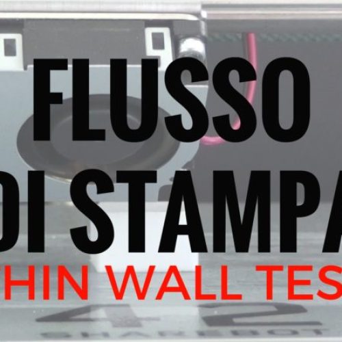 Come calibrare il Flusso di stampa – Thin wall test – Flow tuning