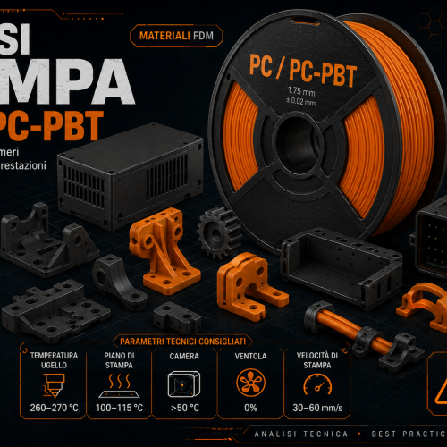 Come si stampa il PC/PCPBT – La Bibbia dei materiali per la Stampa 3D
