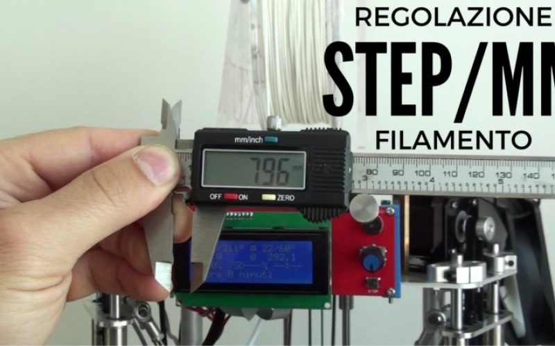 Come regolare gli Step/mm di una stampante 3D – Estrusore