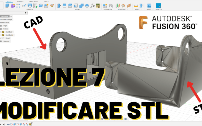 Come modificare file STL Fusion 360