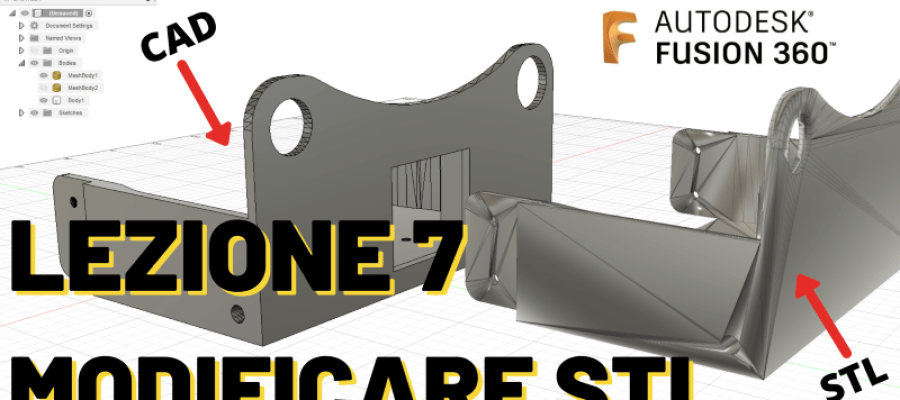 Come modificare file STL con Fusion 360